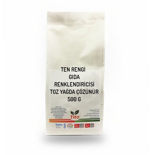 Ten Rengi Gıda Renklendiricisi Toz Yağda Çözünür 500 g