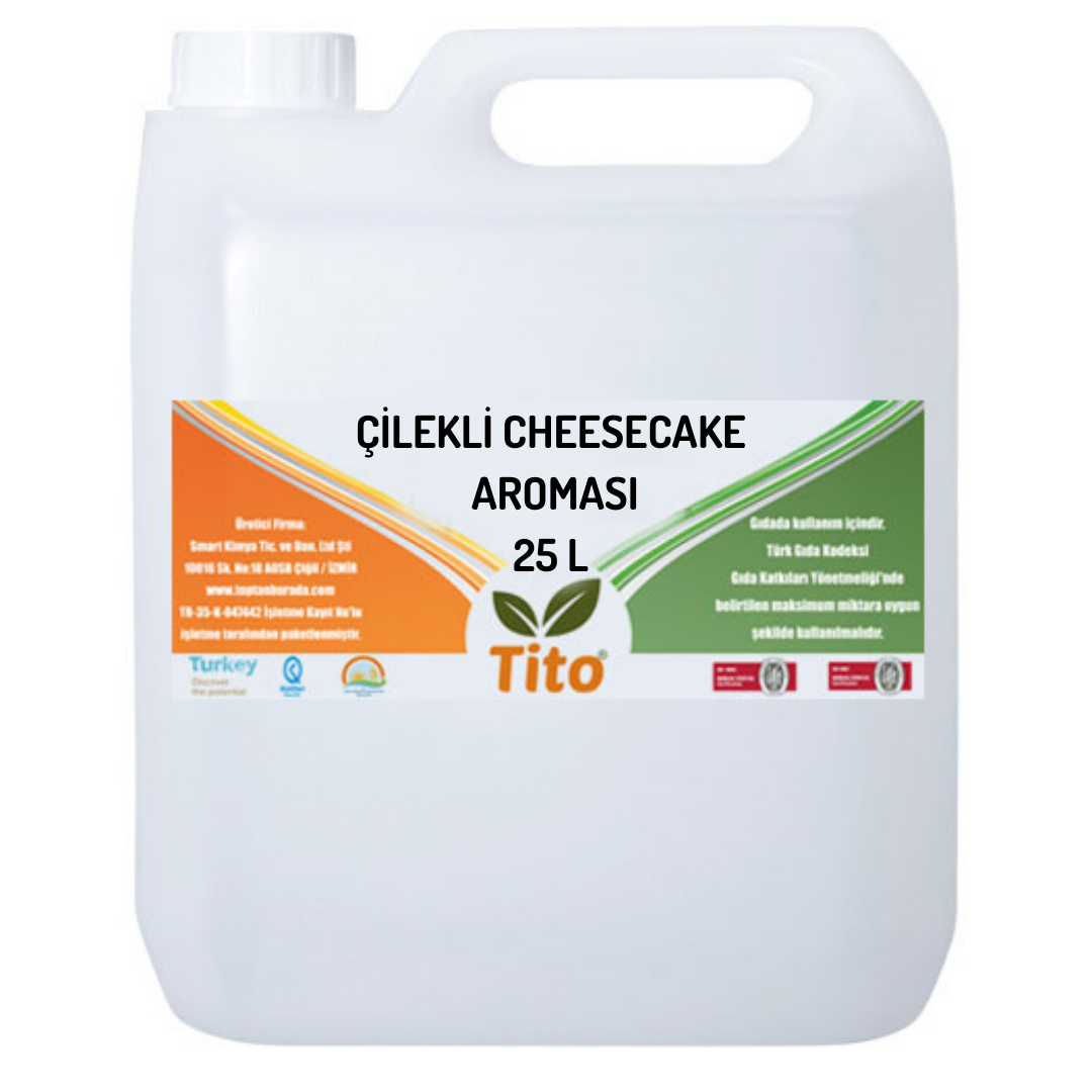Çilekli Cheesecake Aroması 25 litre