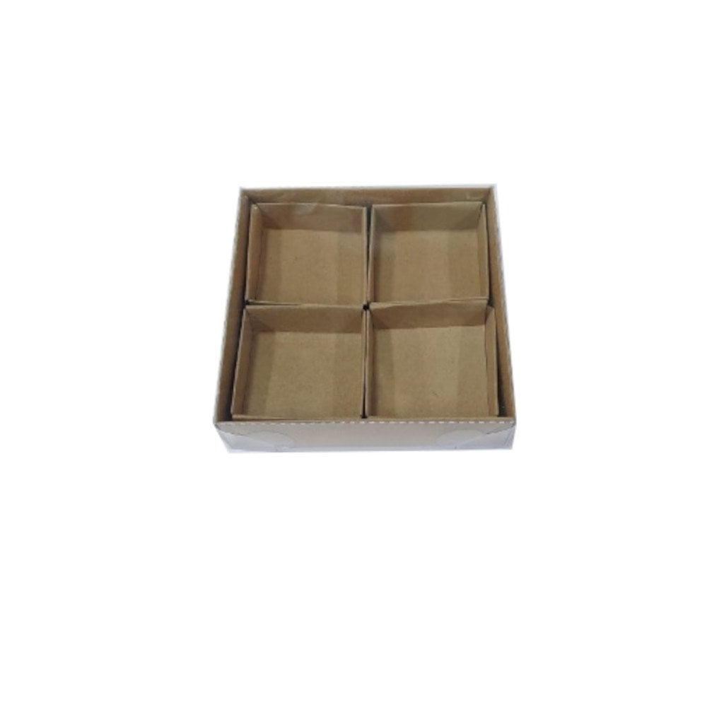Kraft Asetat Kutu 12x12x3 cm