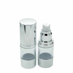 Серебряная бутылка безвоздушного крема 15 мл 1500 шт.