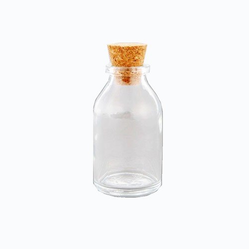 Mantar Tıpalı Cam Şişe 25 ml 120 Adet