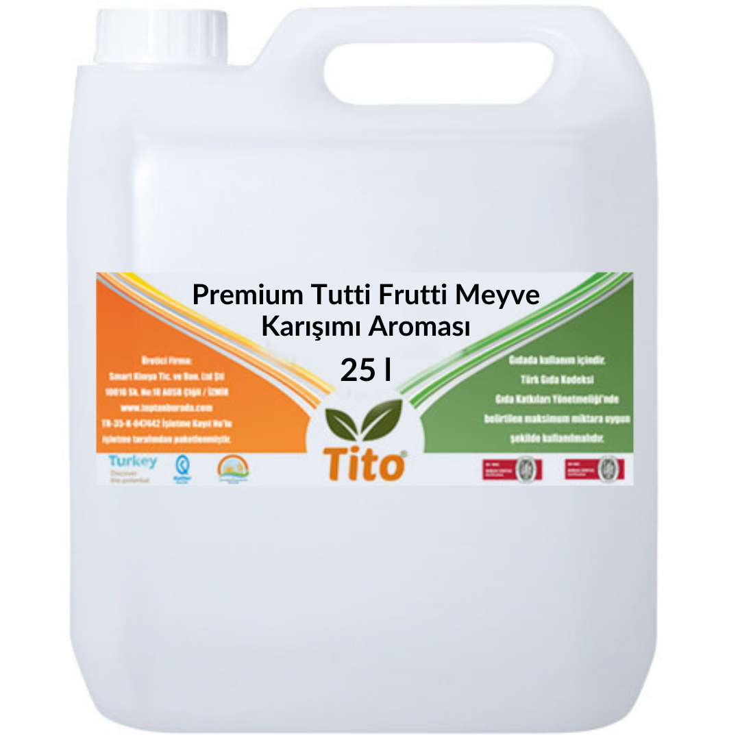 Premium Tutti Frutti Meyve Karışımı Aroması 25 litre