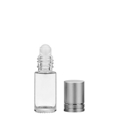 Cam Roll On Şişe Gümüş Kapaklı 10 ml 20 Adet