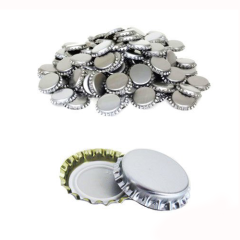 Gümüş Metal Taç Kapak Gazoz Kapağı 100 Adet