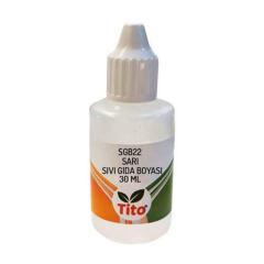 Colorante Alimentario Amarillo Líquido Soluble en Agua E102 30 ml