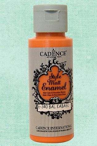 Bal Kabağı Enamel Mat Hobi (Cam - Porselen - Polyester) Boyası - 59 ml