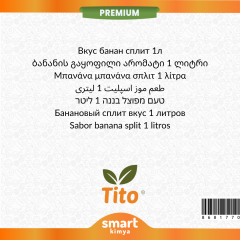 Premium Banana Split Aroması 1 litre