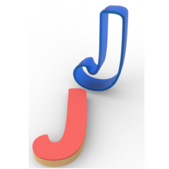 Форма за бисквитки буква J