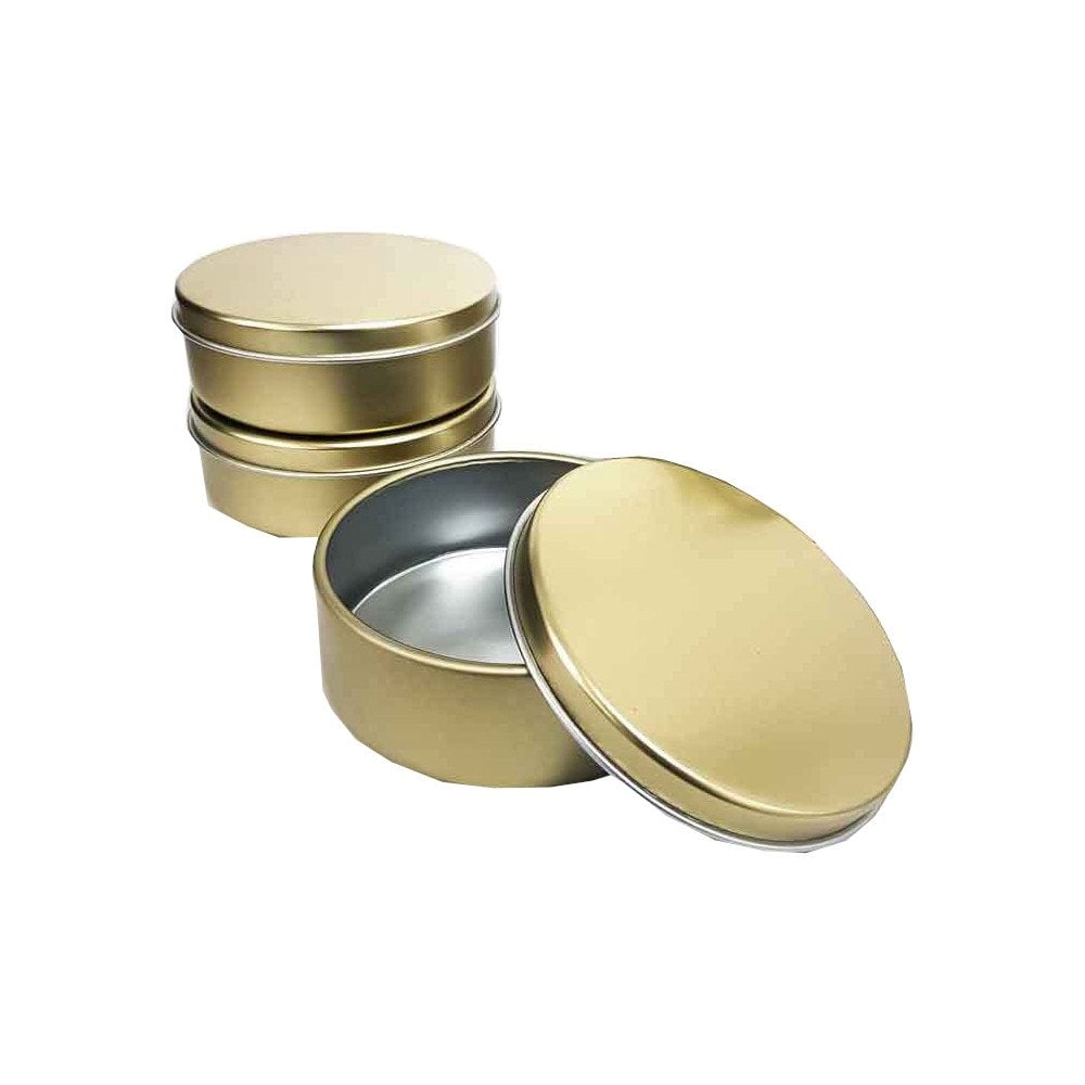 Gold Metal Kutu 10 cm