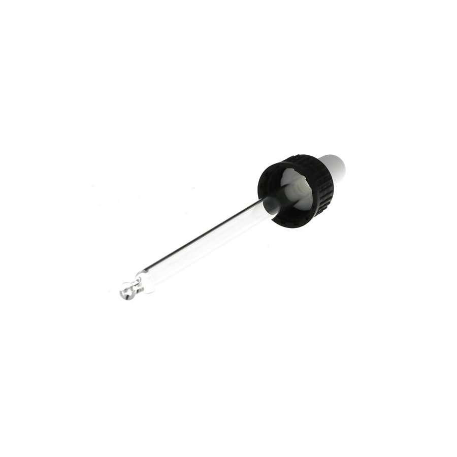 Cam Damlalıklı Siyah Beyaz Plastik Kapak 18 mm