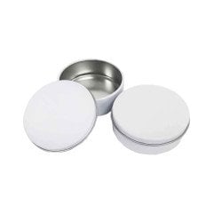 Beyaz Metal Kutu 10 cm 20 Adet