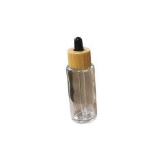 Damlalıklı Bambu Kapaklı Cam Şişe 30 ml