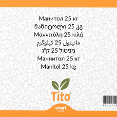 Mannitol E421 Gıda Tipi 25 kg