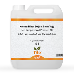 Kırmızı Biber Soğuk Sıkım Yağı Capsicum annum 5 litre