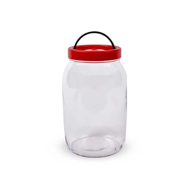 Cam Kavanoz Plastik Kapaklı 3 litre
