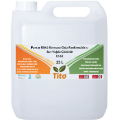 Pancar Kökü Kırmızısı Gıda Renklendiricisi Sıvı Yağda Çözünür E162 25 litre