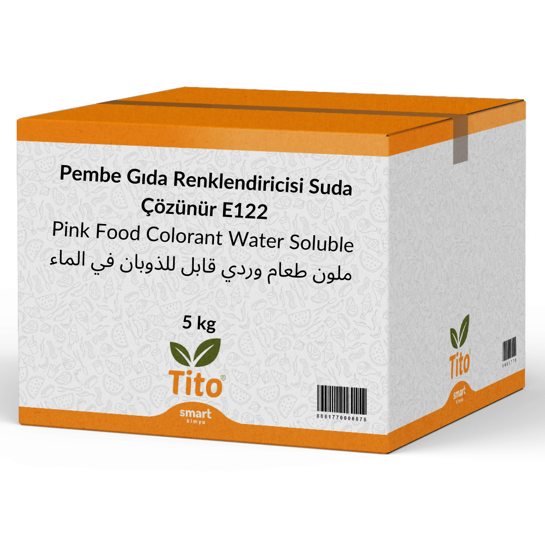 Pembe Gıda Renklendiricisi Toz Suda Çözünür E122 5 kg
