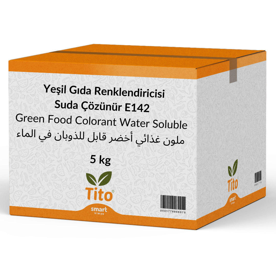 Yeşil Gıda Renklendiricisi Toz Suda Çözünür E142 5 kg