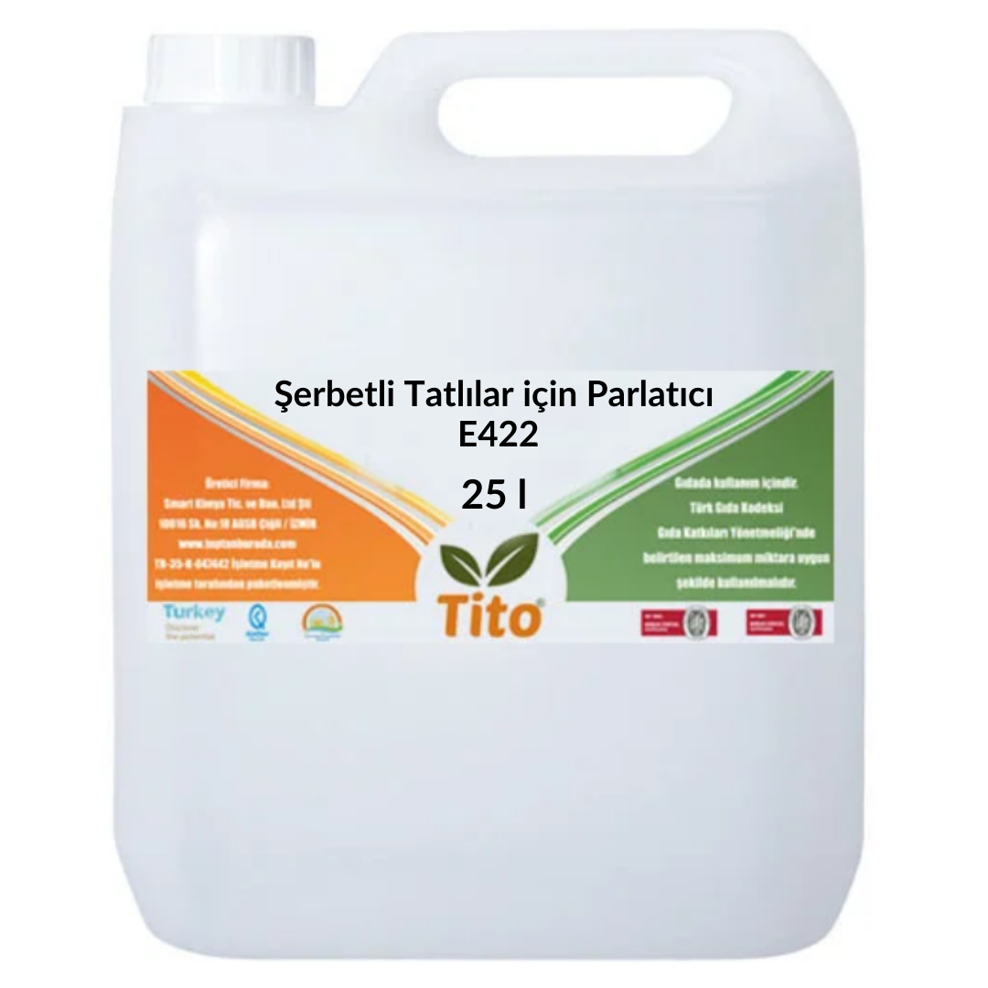 Şerbetli Tatlılar için Parlatıcı E422 25 kg