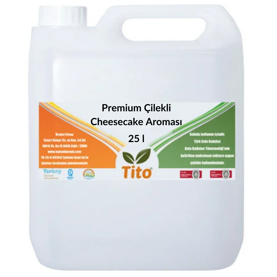 Premium Çilekli Cheesecake Aroması 25 litre