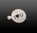 Kahve Süsleme Şablonu I Love You