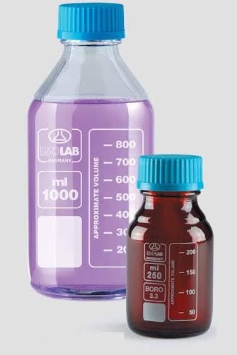 Şeffaf Cam Şişe Otoklavlanabilr 500 ml