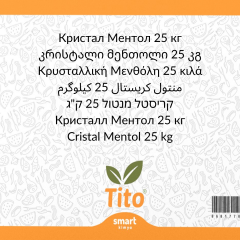 Kristal Mentol 25 kg