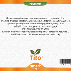 Premium Modifiye Mısır Nişastası Soğuk Proses E1422 1 kg
