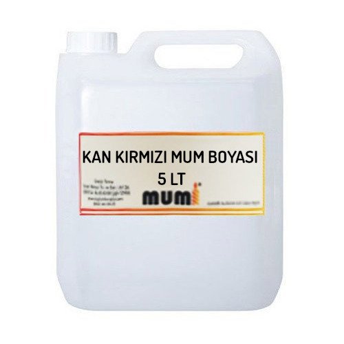 Sıvı Mum Boyası Kan Kırmızı 5 litre