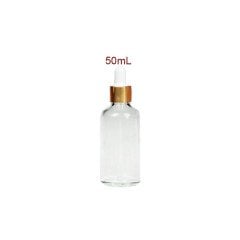 Şeffaf Damlalıklı Cam Şişe 50 ml