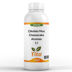 Premium Çikolata Muz Cheesecake Aroması 1 litre