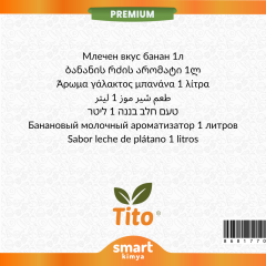 Premium Muzlu Süt Aroması 1 litre