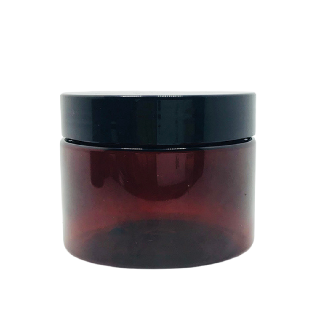 Amber Renkli Plastik Krem Kavanozu 300 ml