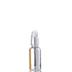 Gümüş Renkli Kilitli Damlalıklı Cam Şişe 30 ml