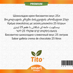 Premium Çikolata Kremalı Bisküvi Aroması 25 litre