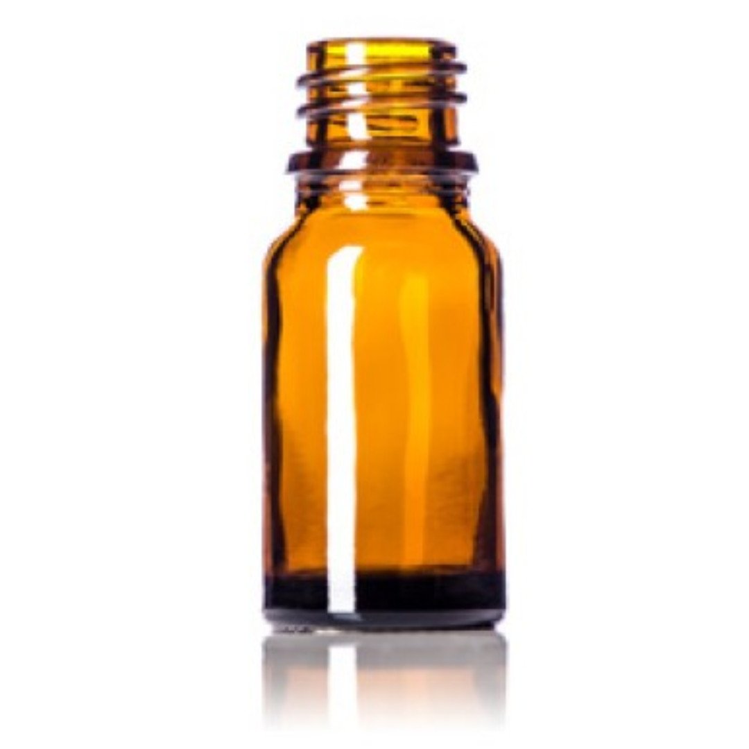 Amber Renkli Kapaksız Cam Şişe 30 ml