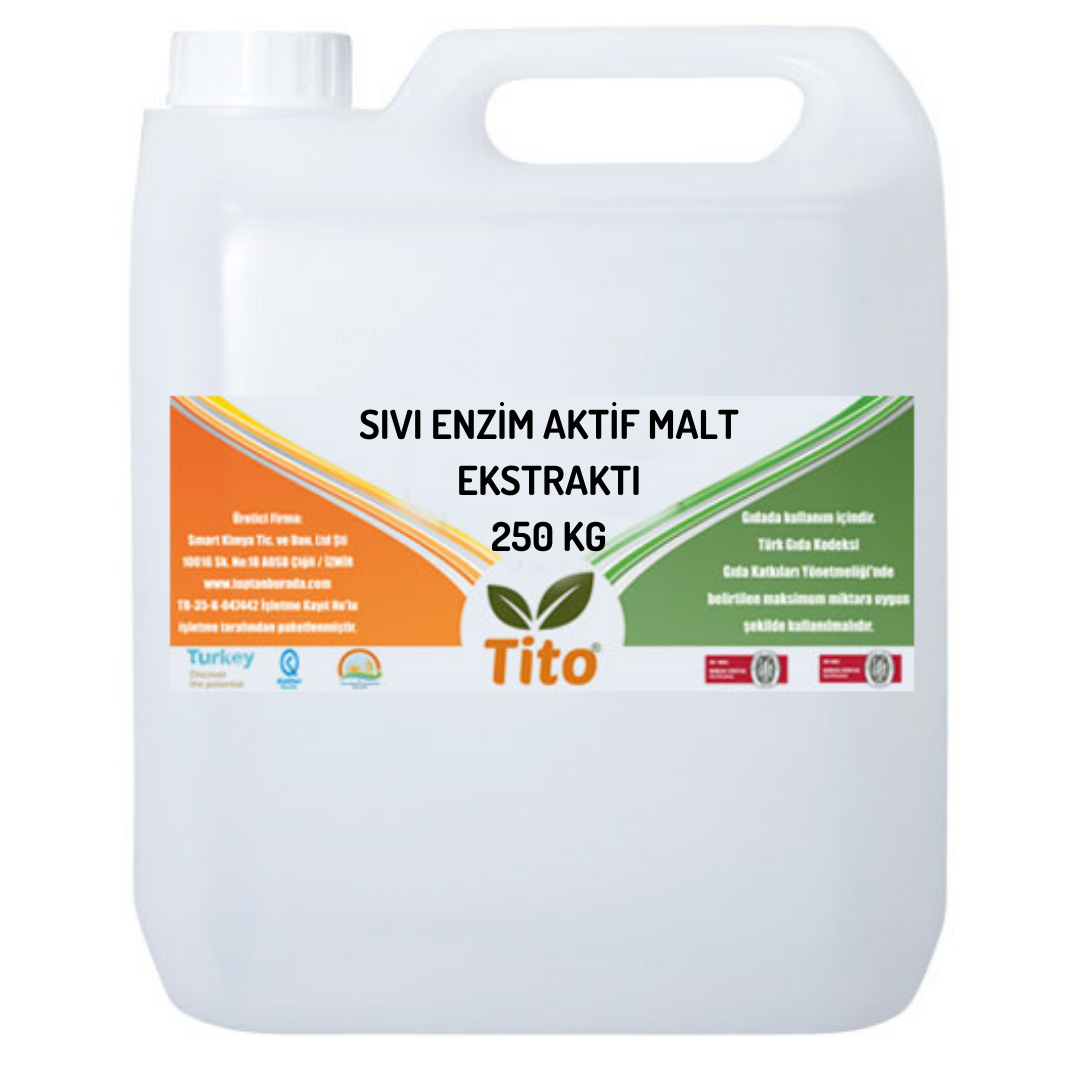Sıvı Enzim Aktif Malt Ekstraktı Özü Gıda Tipi 250 kg