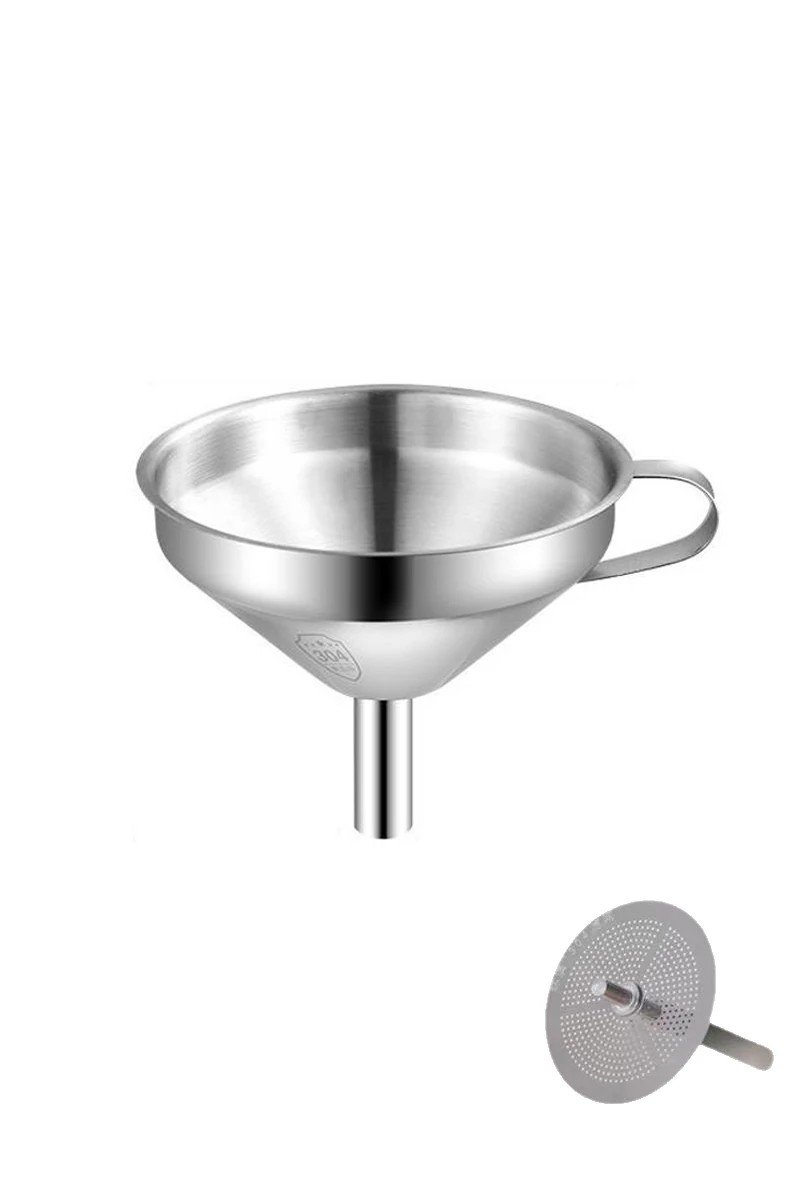 Çelik Süzgeçli Paslanmaz Huni 12.7 cm
