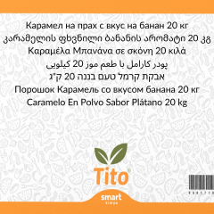 Toz Karamelli Muz Aroması 20 kg