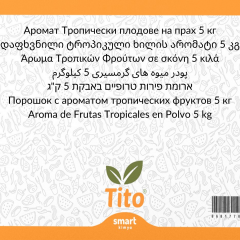 Toz Tropikal Meyveler Aroması 5 kg