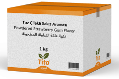 Toz Çilekli Sakız Aroması 1 kg
