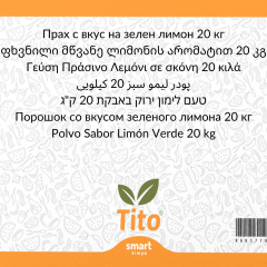 Toz Yeşil Limon Aroması 20 kg