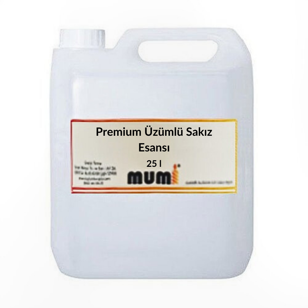 Premium Üzümlü Sakız Mum Esansı 25 litre