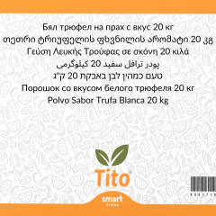 Toz Beyaz Trüf Mantarı Aroması 20 kg