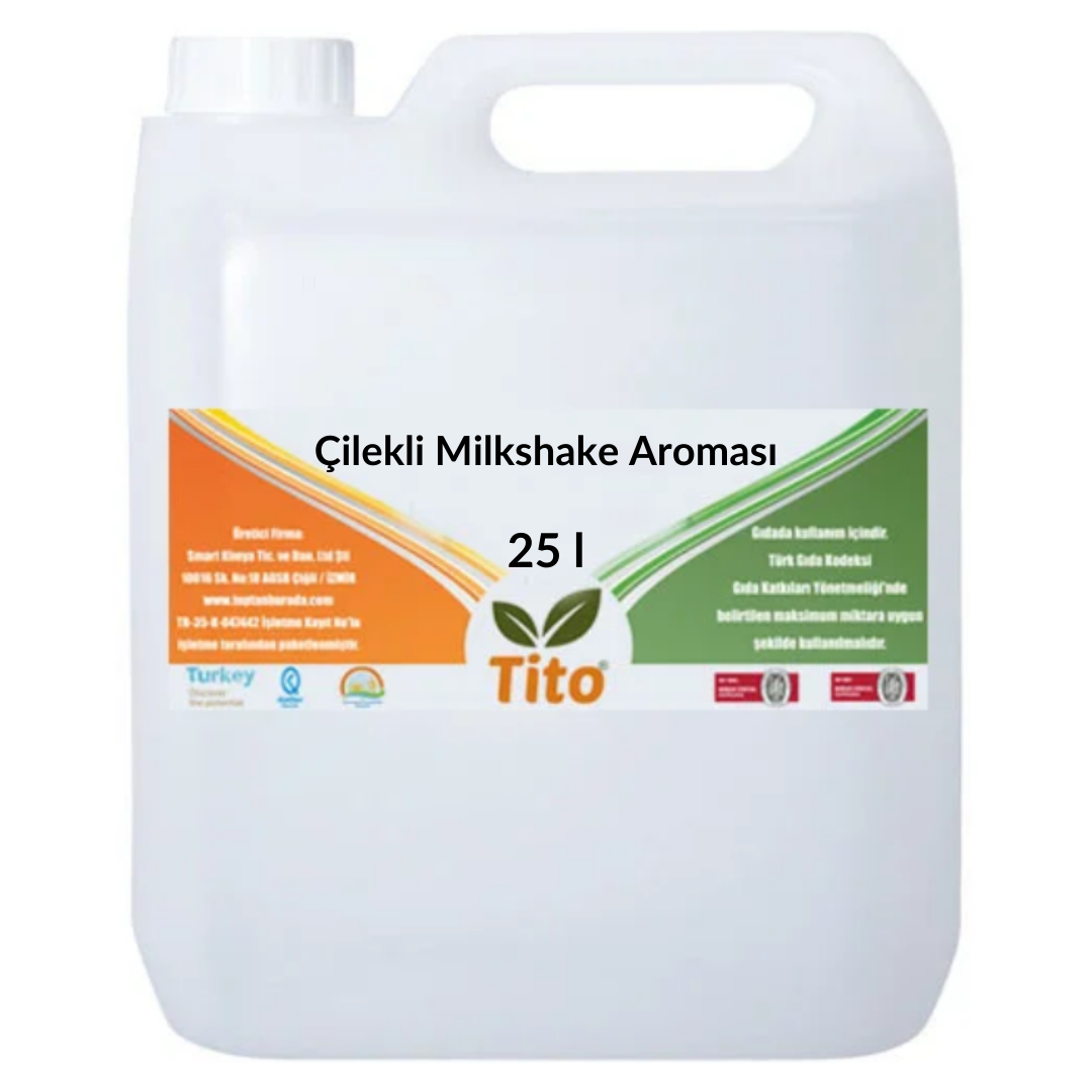 Çilekli Milkshake Aroması 25 litre