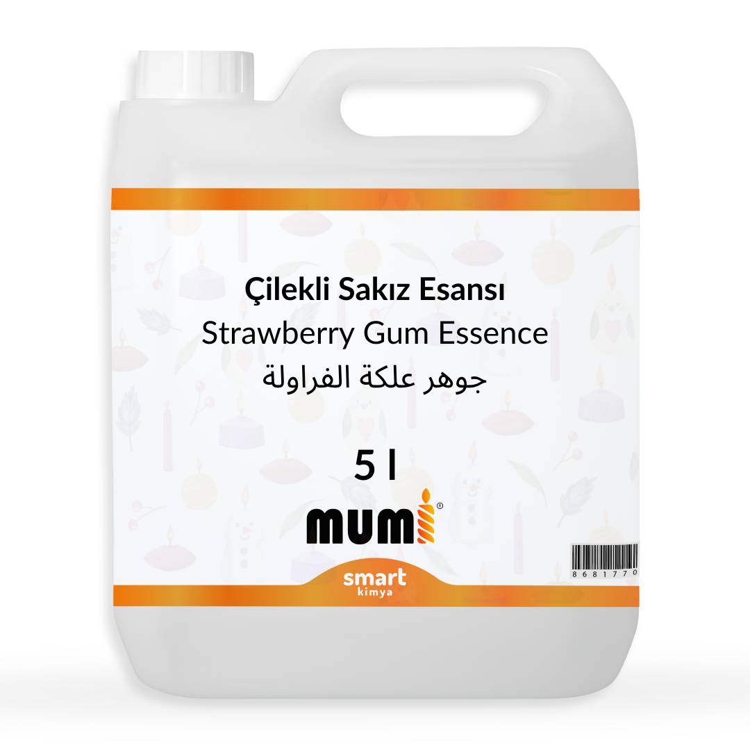 Çilekli Sakız Mum Esansı 5 litre