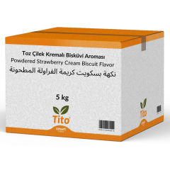 Toz Çilek Kremalı Bisküvi Aroması 5 kg