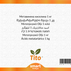 Metatartarik Asit E353 Gıda Tipi 1 kg