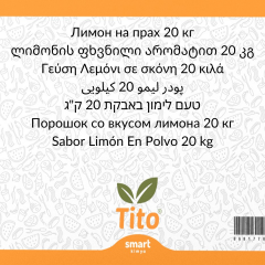 Toz Limon Aroması 20 kg
