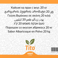 Toz Kayısı Aroması 20 kg